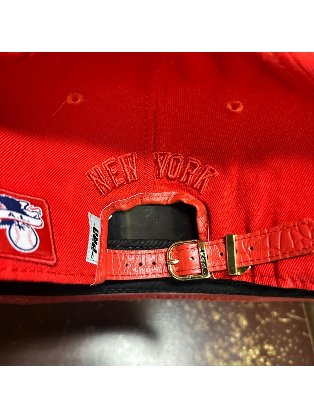 New York Yankees blood red pro standard strapback hat - Picture 4 of 4